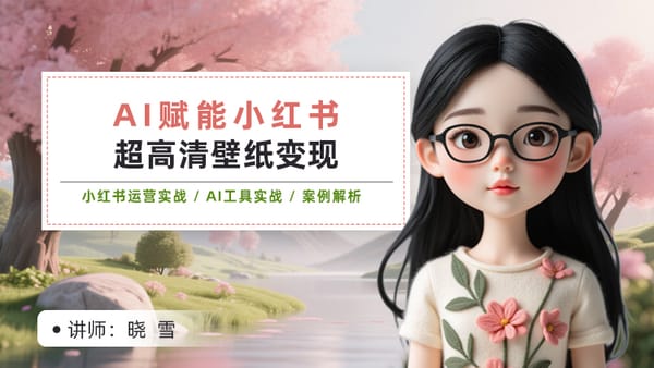 AI壁纸变现 — 小红书笔记付费红利